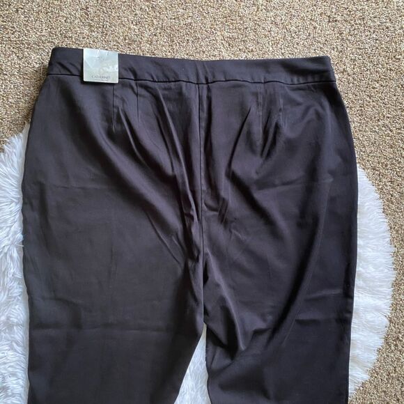 Catherine’s Capri Pants Black Stretchy New Elastic Waist Womens Size 24W - Picture 3 of 6